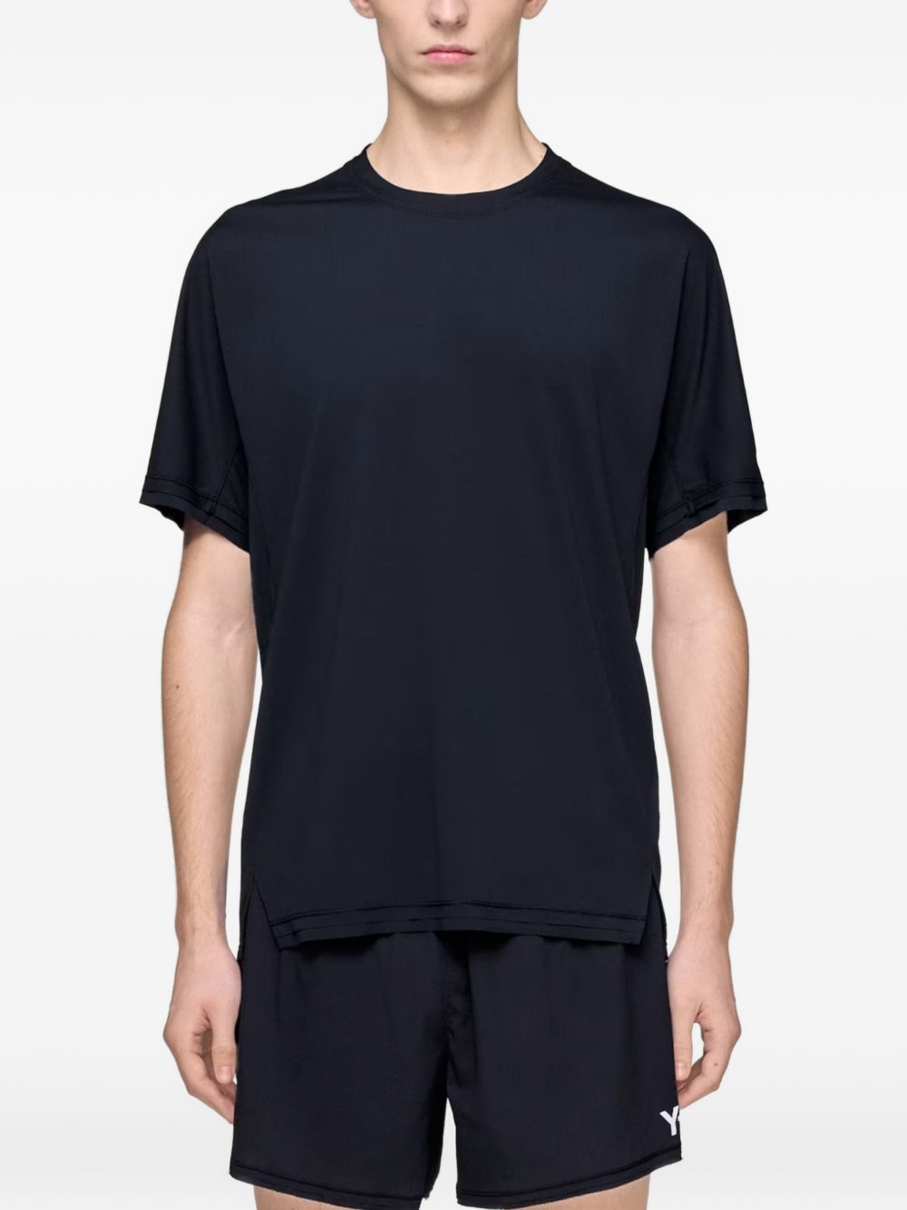 Y-3 T-shirts and Polos Black Recycled Polyester
