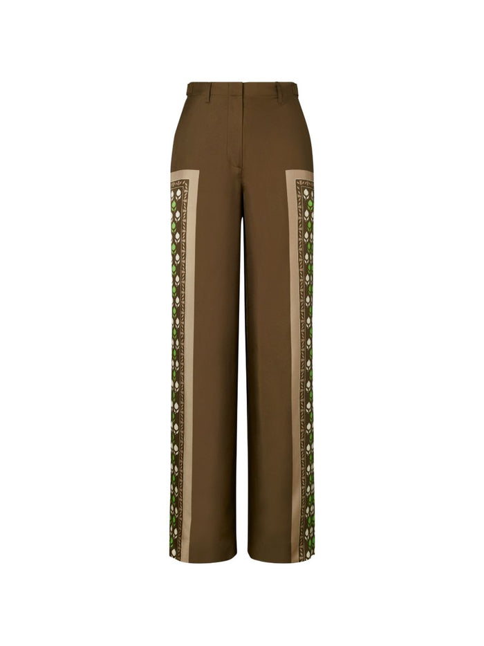Tory Burch Trousers Brown Silk