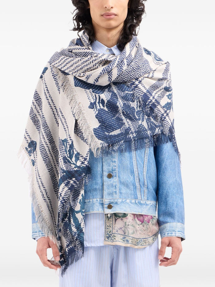 Pierre Louis Mascia Scarfs Blue Silk