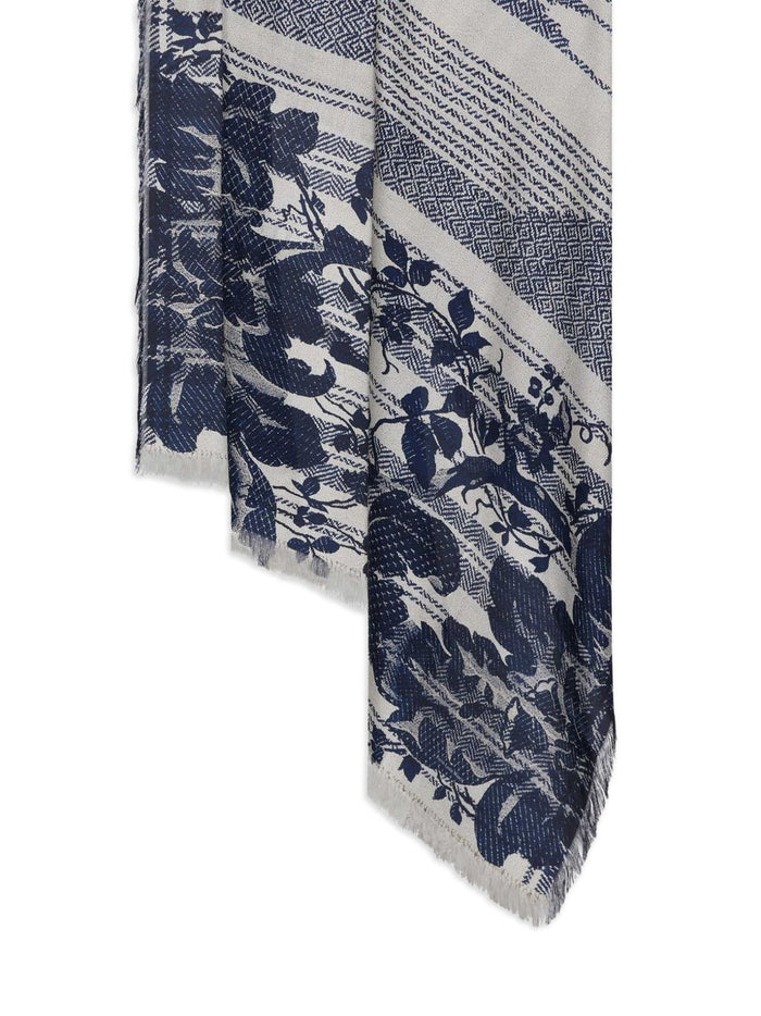Pierre Louis Mascia Scarfs Blue Silk