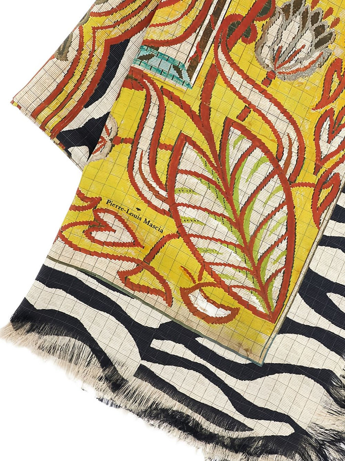 Pierre Louis Mascia Scarfs Yellow Silk