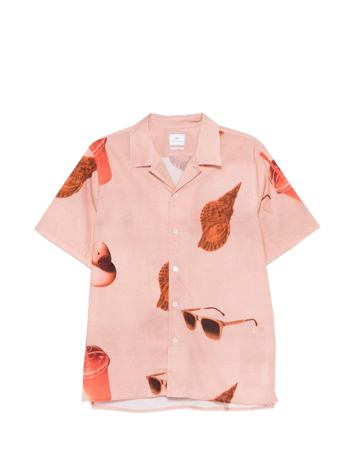 Paul Smith Shirts Orange Organic Cotton