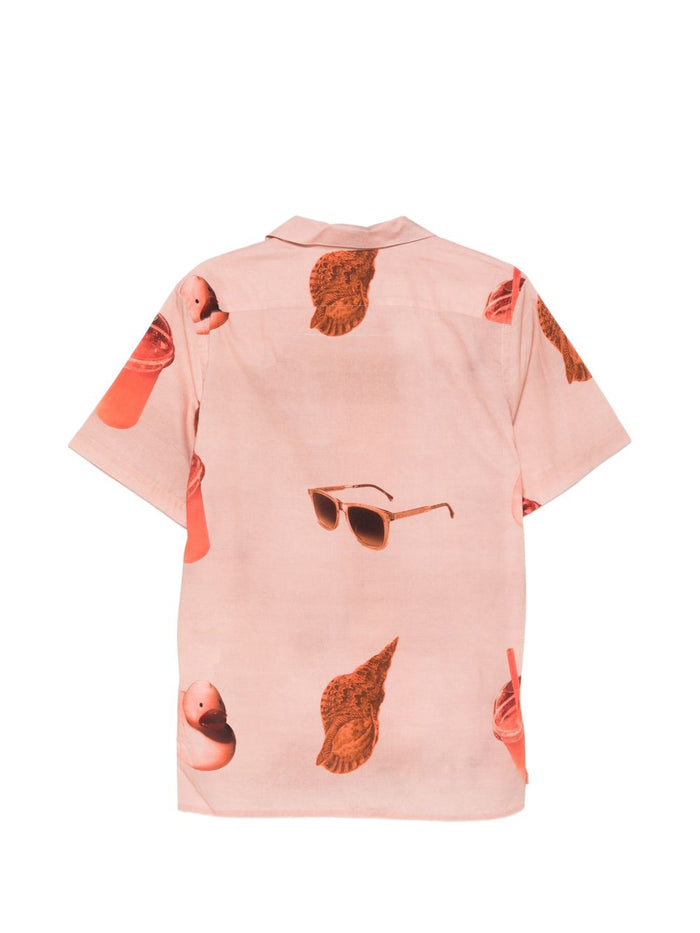 Paul Smith Shirts Orange Organic Cotton