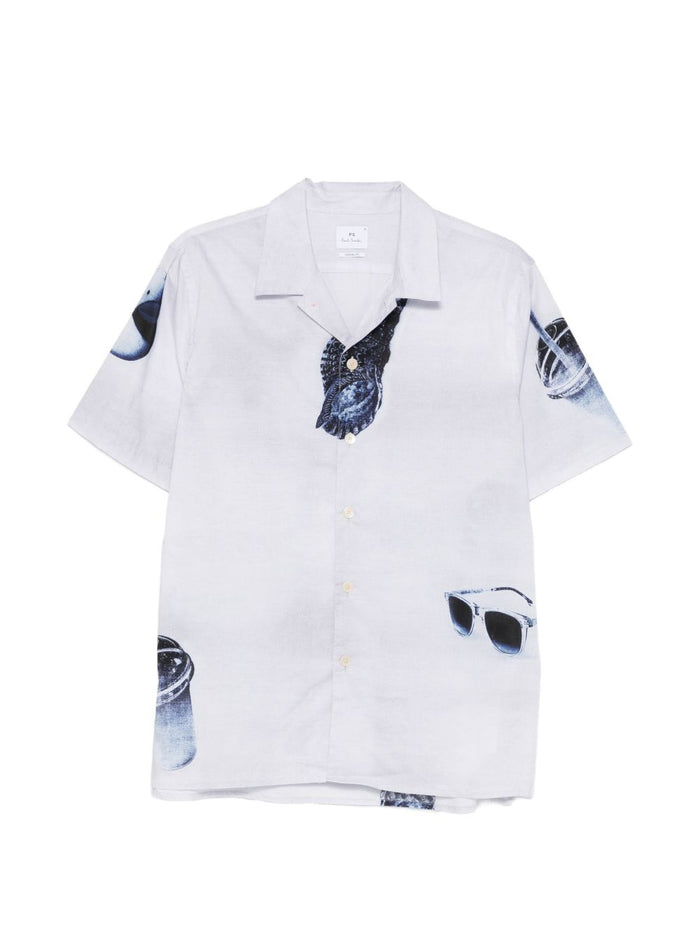 Paul Smith Shirts Grey Organic Cotton