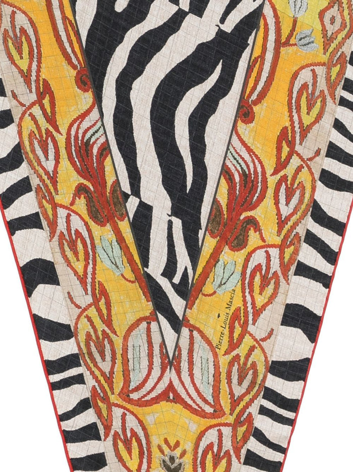 Pierre Louis Mascia Scarfs Yellow Silk