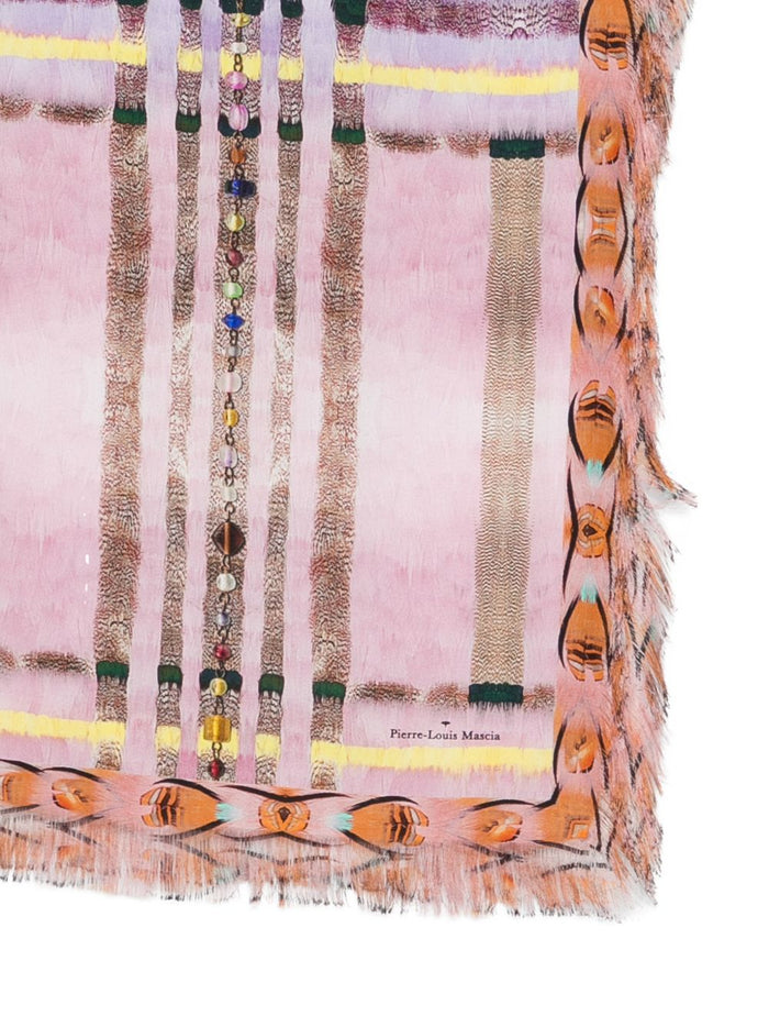 Pierre Louis Mascia Scarfs Pink Silk