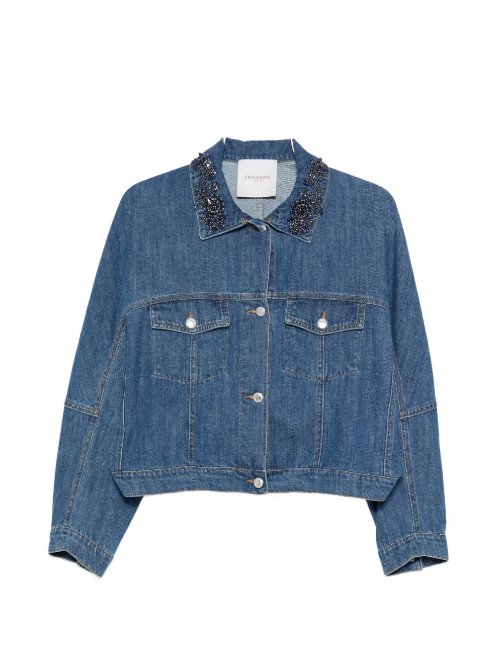 ERMANNO FIRENZE Coats Blue Cotton