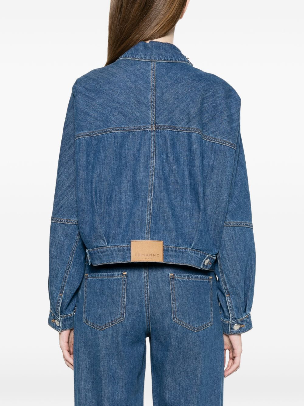 ERMANNO FIRENZE Coats Blue Cotton