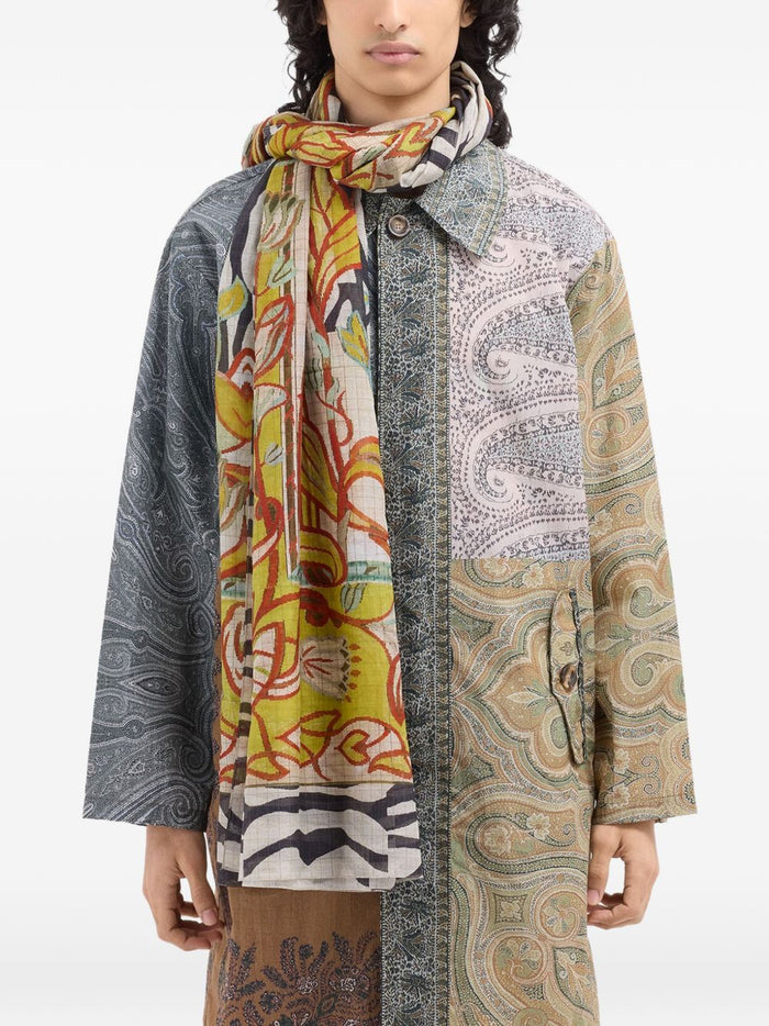 Pierre Louis Mascia Scarfs Yellow Silk