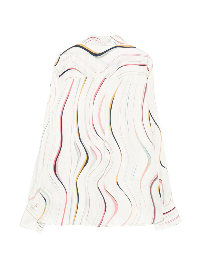 Paul Smith Shirts White Ecovero Viscose (lenzing)