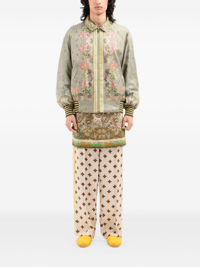 Pierre Louis Mascia Coats Kaki Silk