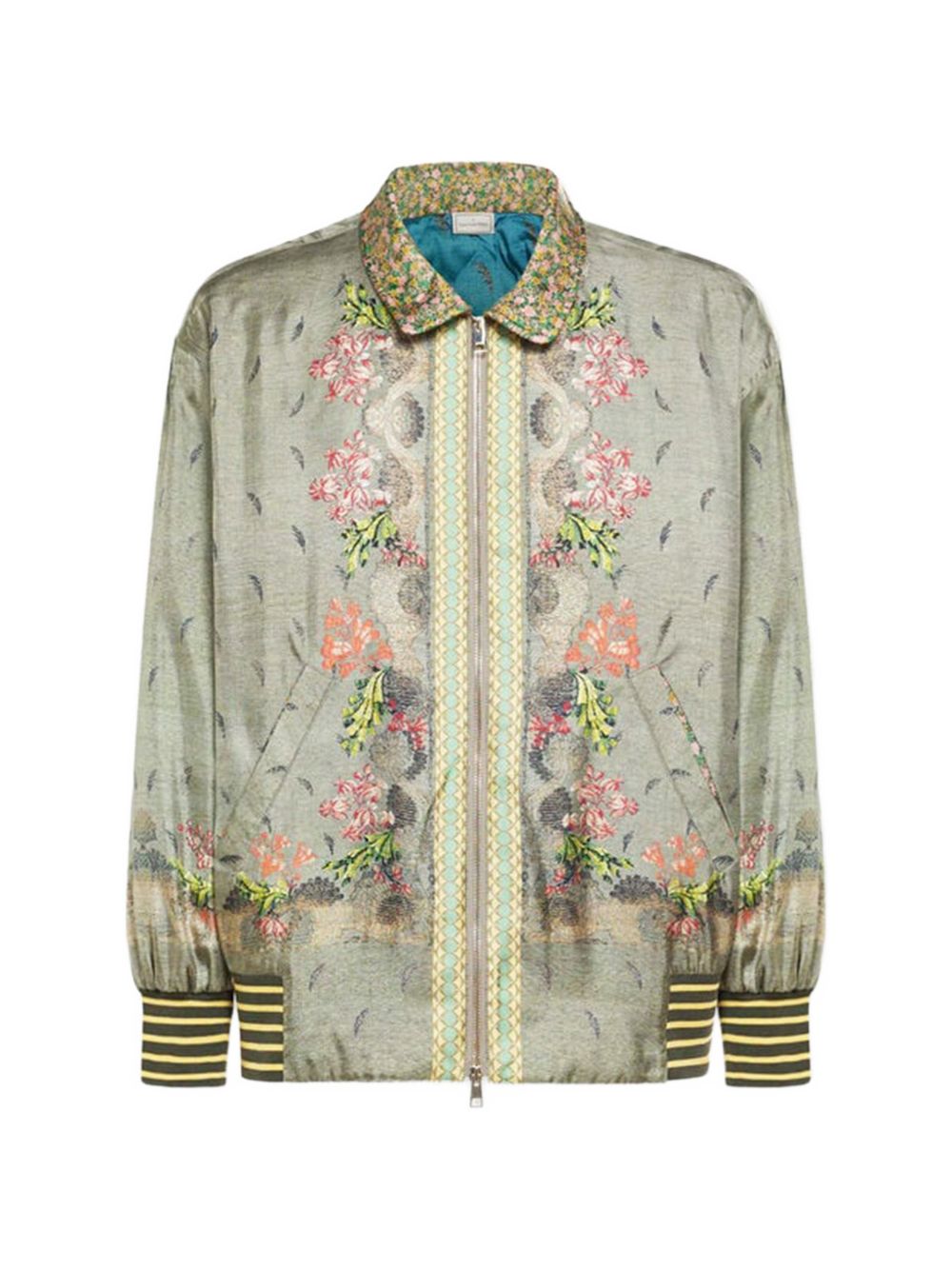 Pierre Louis Mascia Coats Kaki Silk