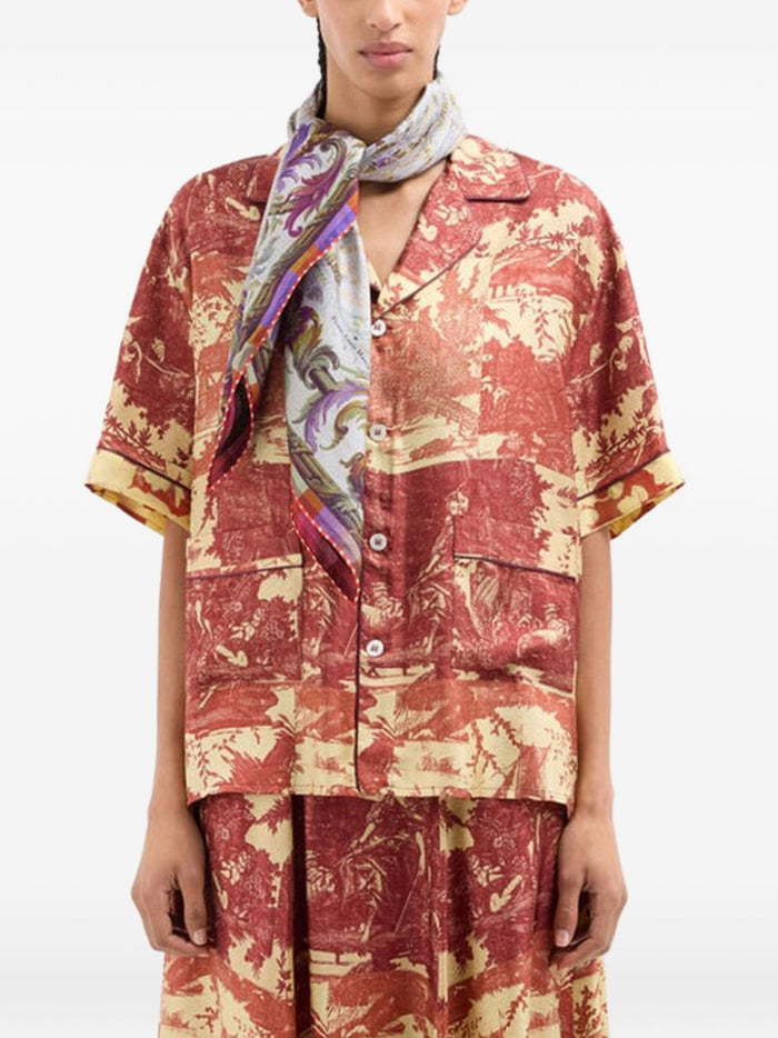 Pierre Louis Mascia Scarfs Pink Silk