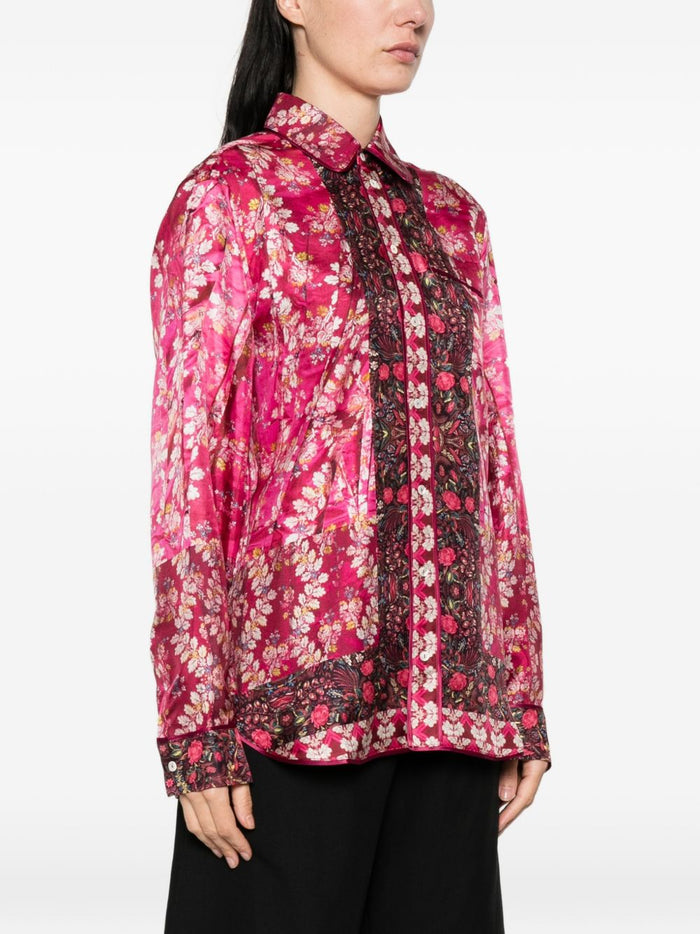Pierre Louis Mascia Trousers Pink Silk