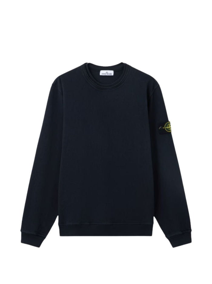 Stone Island Sweaters Blue Cotone