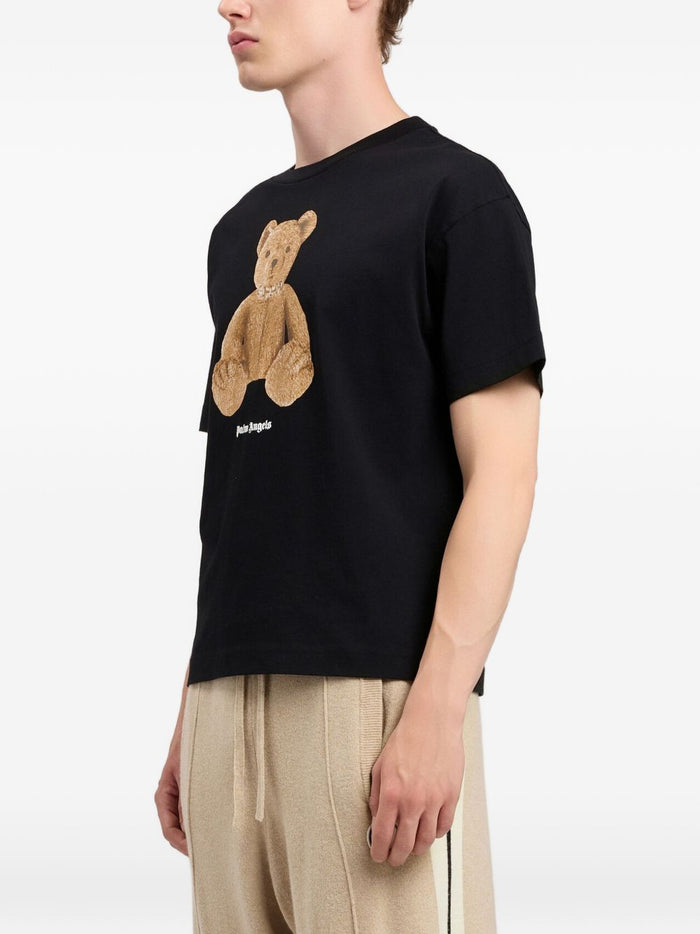 Palm Angels T-shirts and Polos Black Cotton