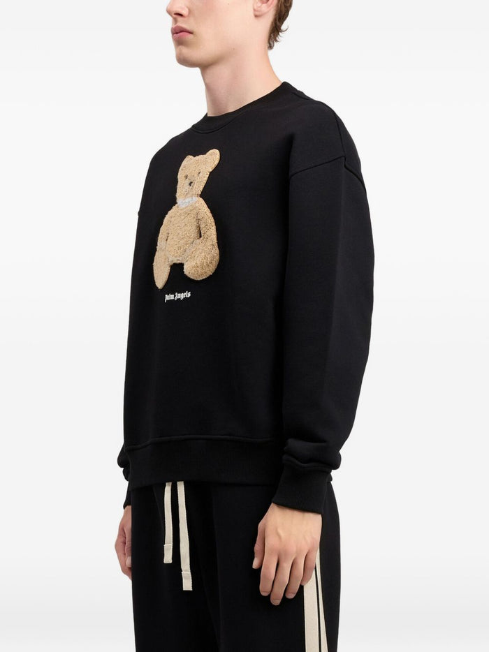 Palm Angels Sweaters Black Cotton