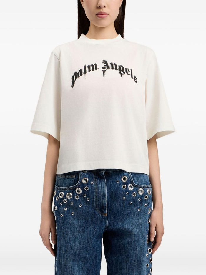 Palm Angels T-shirts and Polos White Cotton