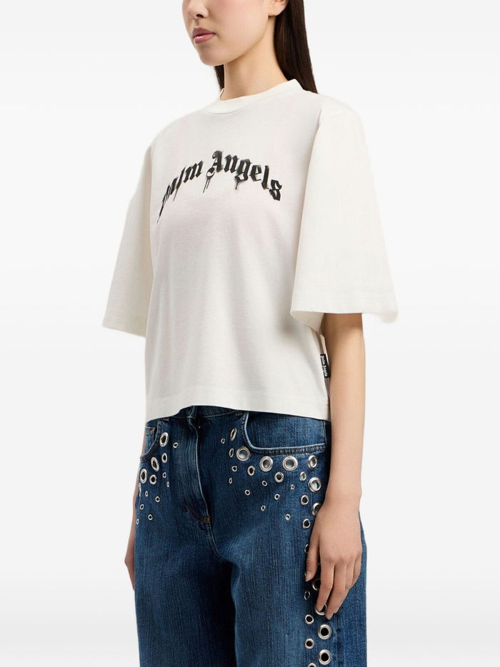 Palm Angels T-shirts and Polos White Cotton