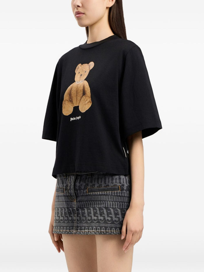 Palm Angels T-shirts and Polos Black Cotton