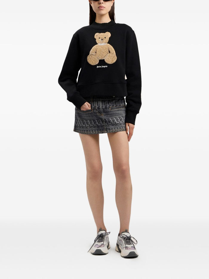 Palm Angels Sweaters Black Cotton