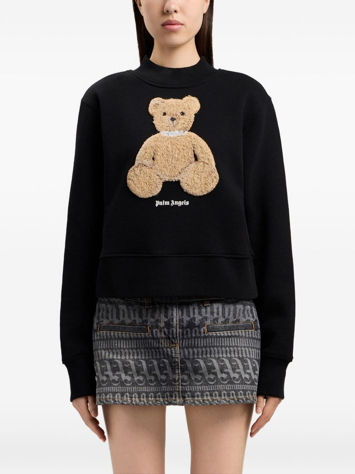 Palm Angels Sweaters Black Cotton