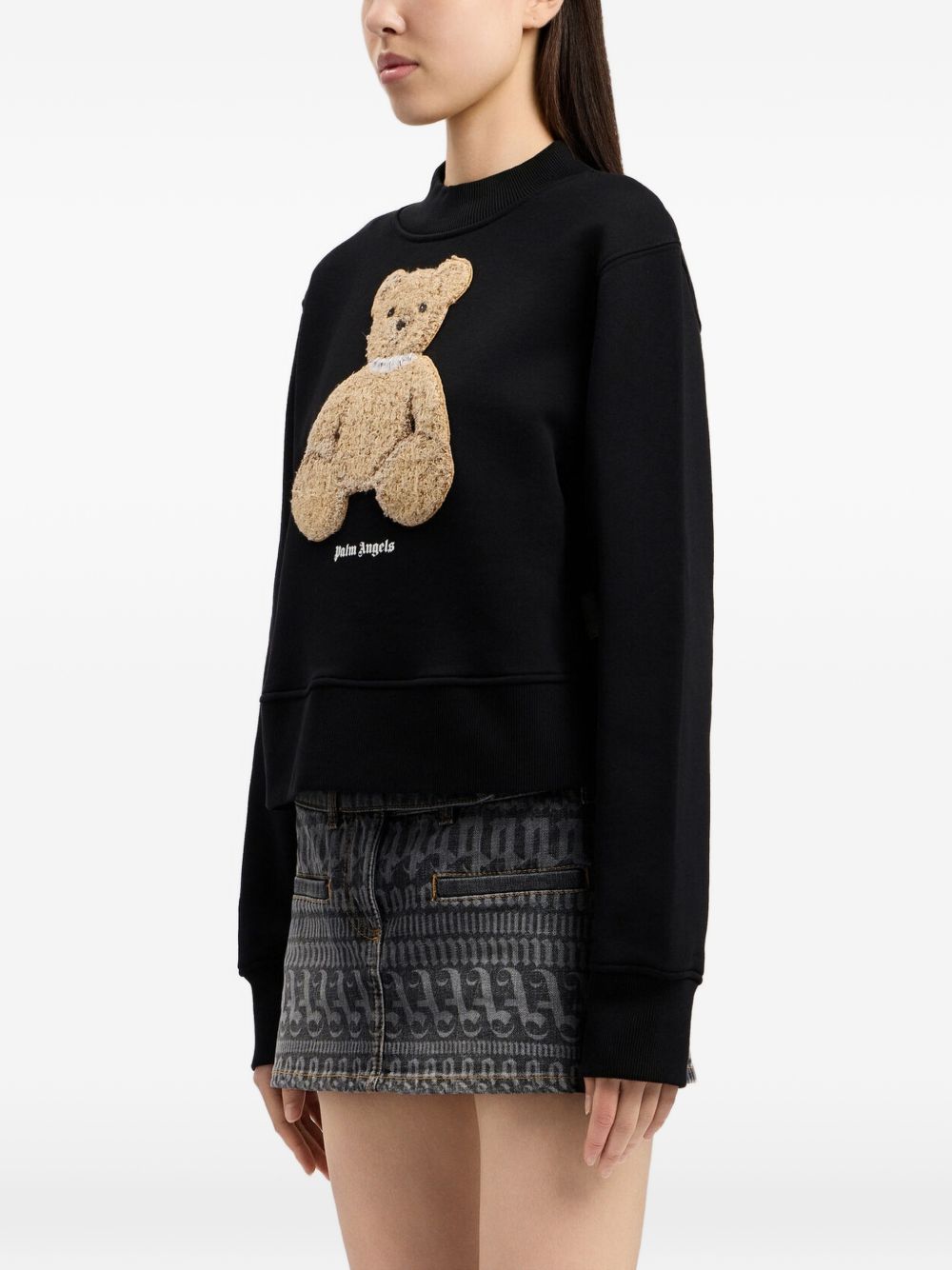 Palm Angels Sweaters Black Cotton