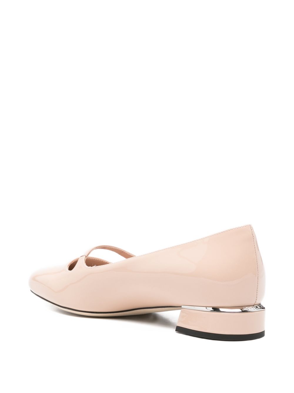 Jimmy Choo Flat shoes Powder Leather Salpa Metal Plastic