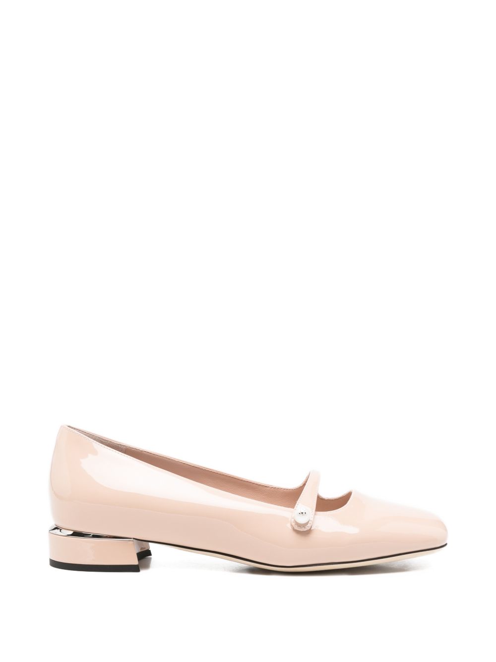Jimmy Choo Flat shoes Powder Leather Salpa Metal Plastic