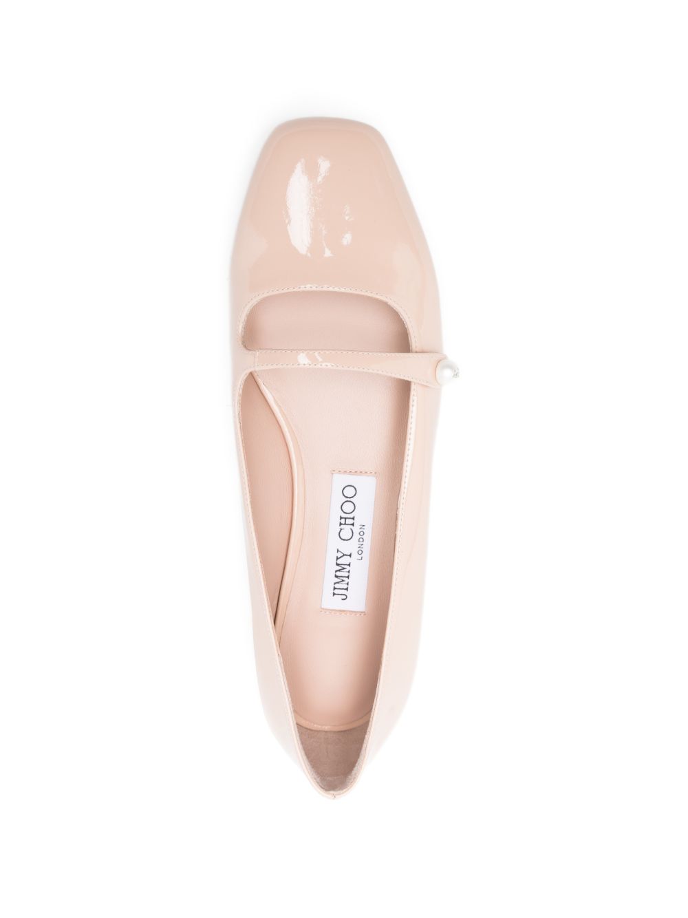 Jimmy Choo Flat shoes Powder Leather Salpa Metal Plastic