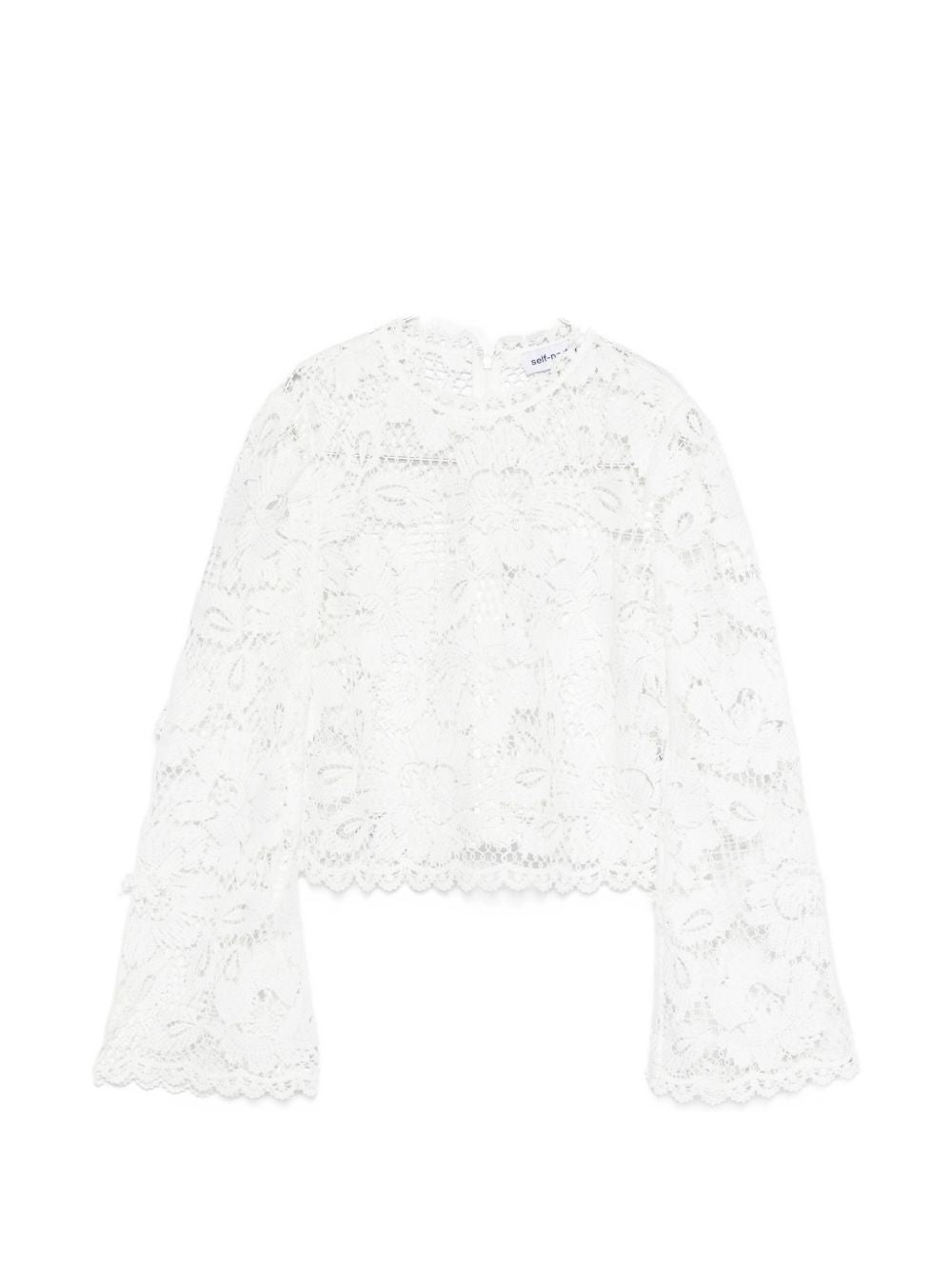 Self-portrait Top White Polyester