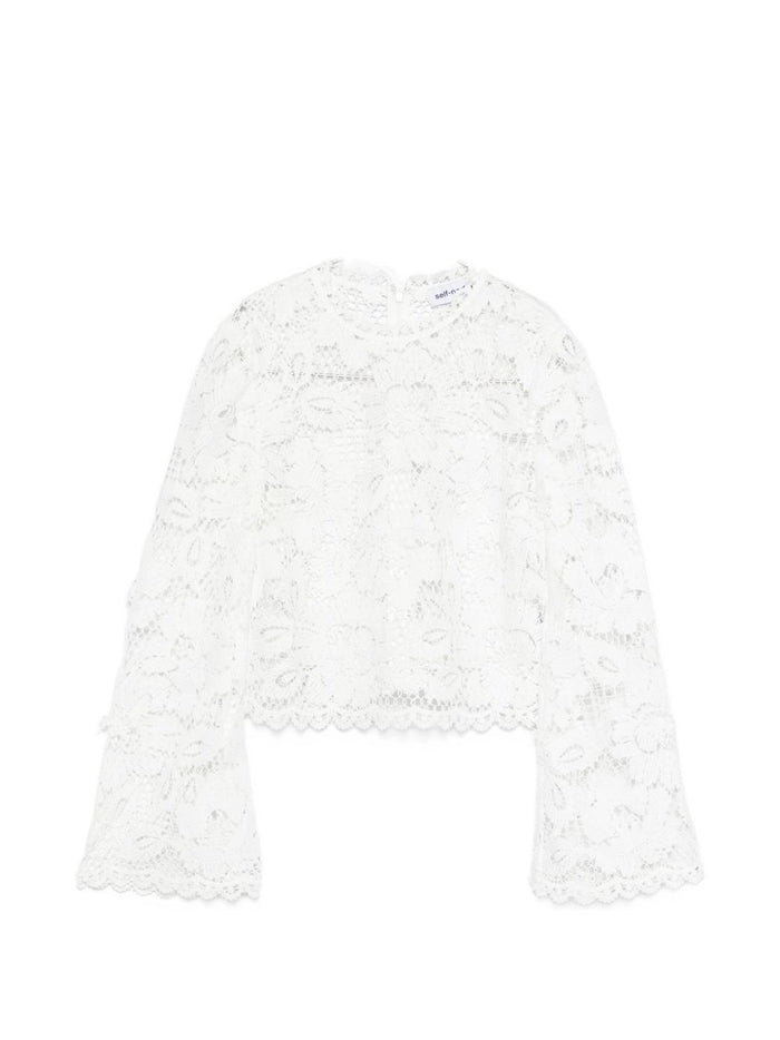 Self-portrait Top White Polyester