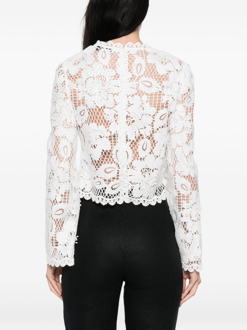 Self-portrait Top White Polyester
