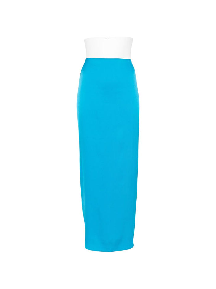SILK95FIVE Skirts Clear Blue Silk