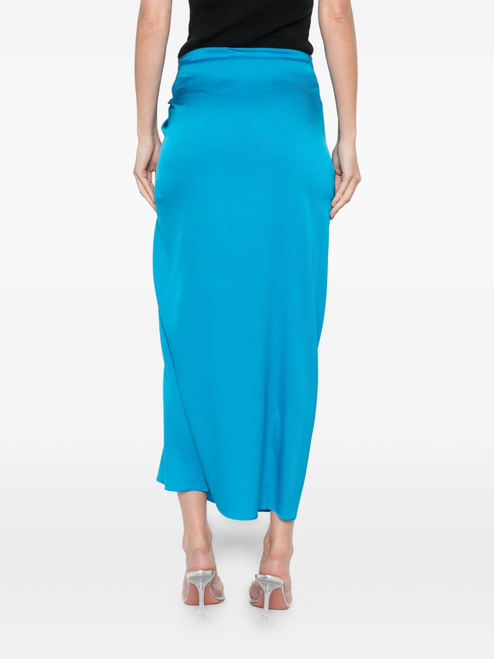 SILK95FIVE Skirts Clear Blue Silk