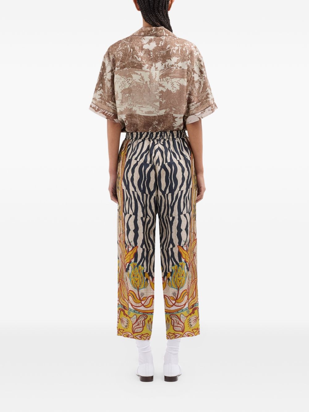 Pierre Louis Mascia Trousers Yellow Silk