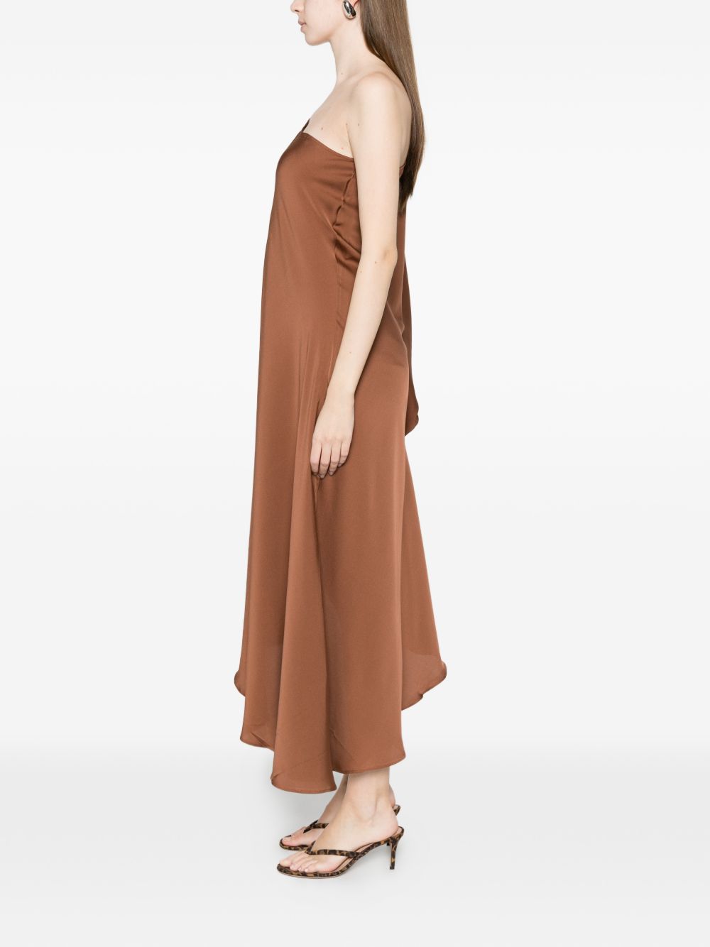SILK95FIVE Dresses Marrone Chiaro Silk