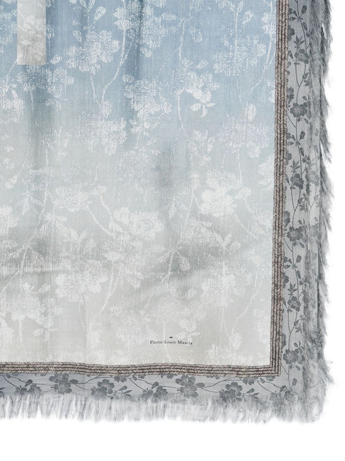 Pierre Louis Mascia Scarfs Clear Blue Silk