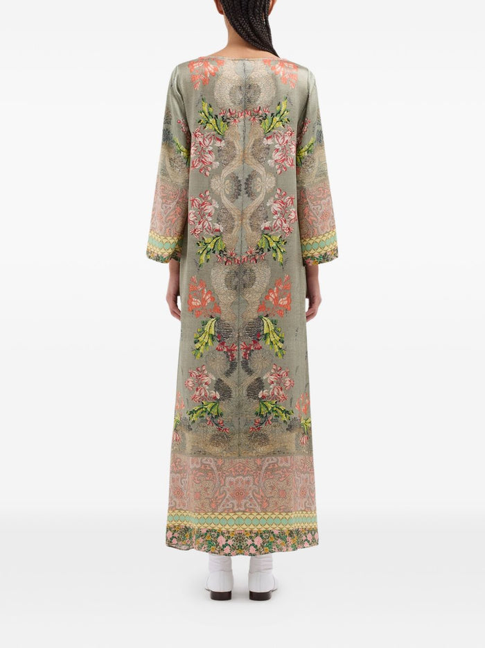 Pierre Louis Mascia Dresses Kaki Silk
