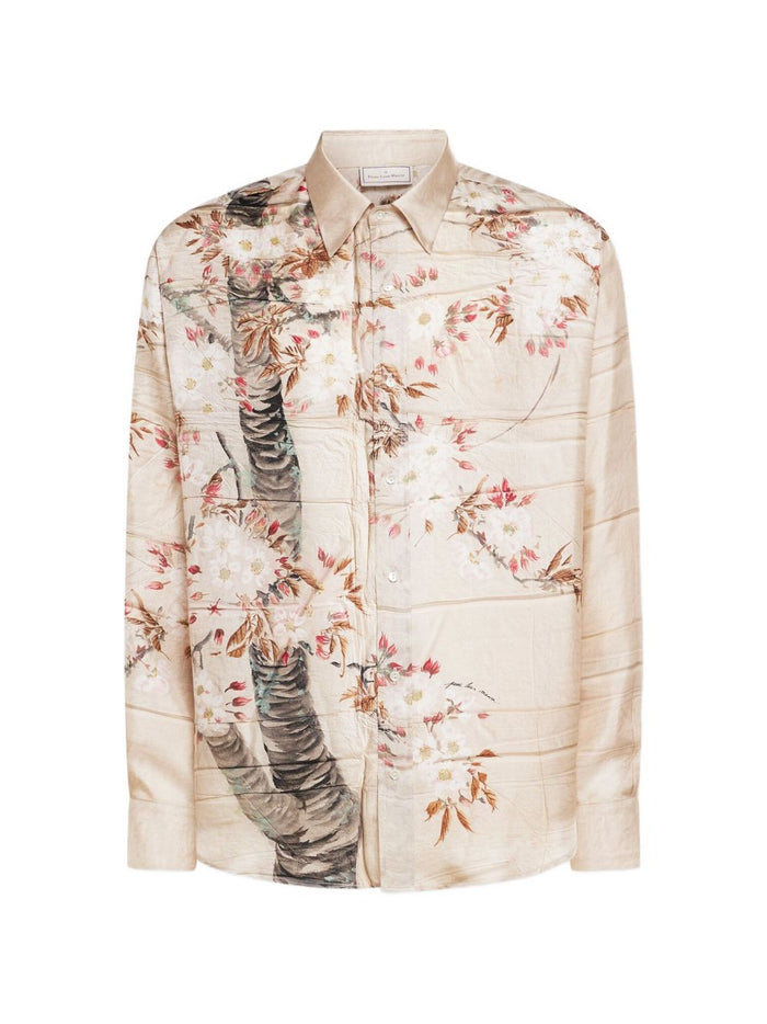Pierre Louis Mascia Shirts Beige Silk