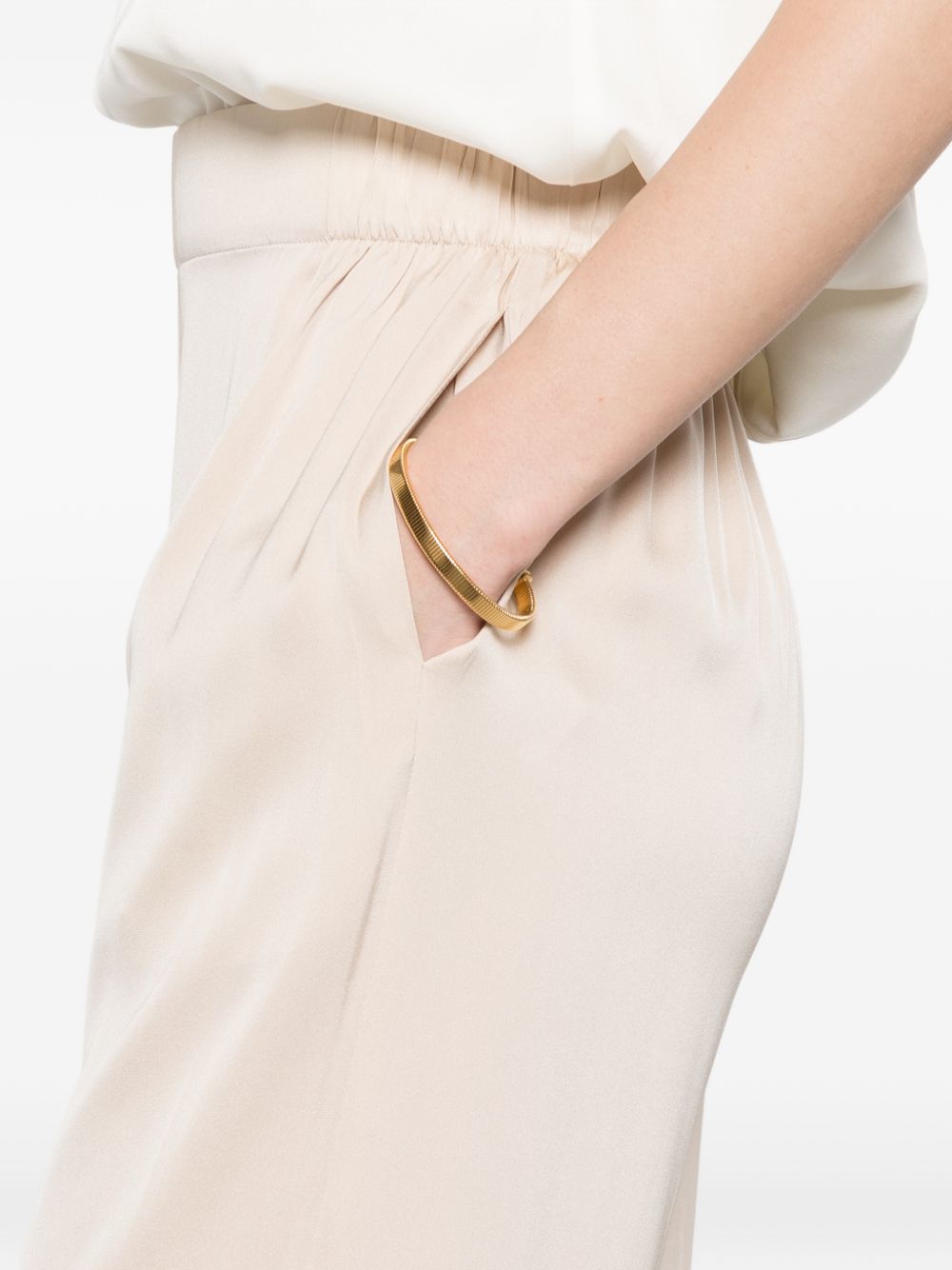 SILK95FIVE Trousers Beige Silk