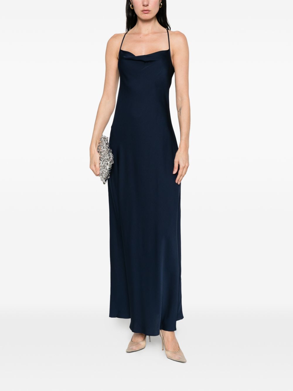 SILK95FIVE Dresses Blue Silk