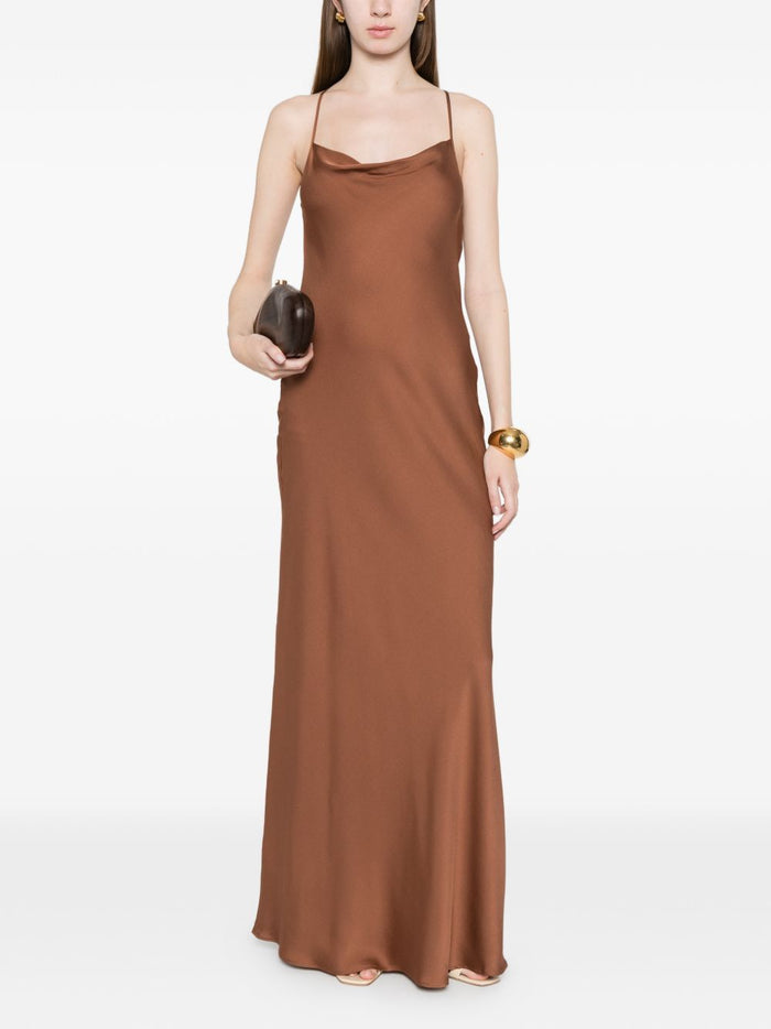 SILK95FIVE Dresses Marrone Chiaro Silk