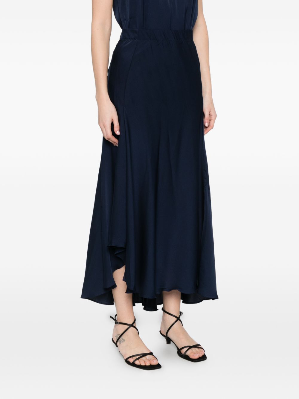 SILK95FIVE Skirts Blue Silk