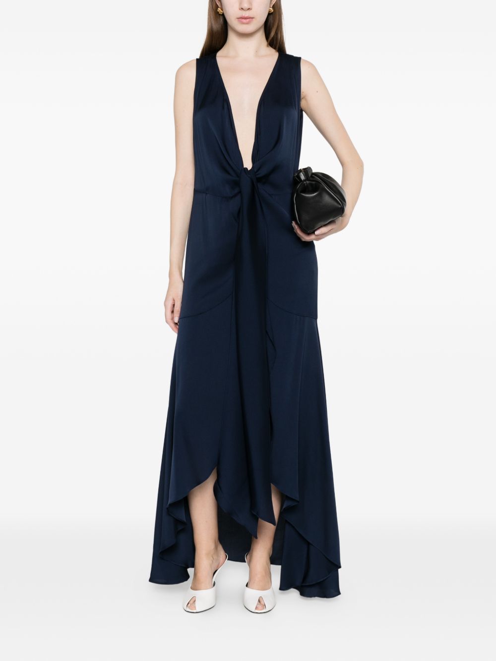 SILK95FIVE Dresses Blue Silk