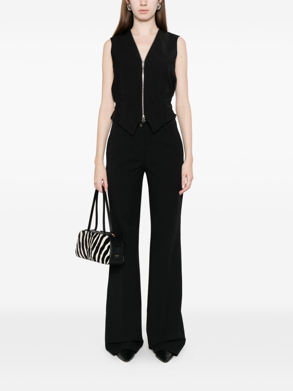 Via Masini 80 Trousers Black Cotton