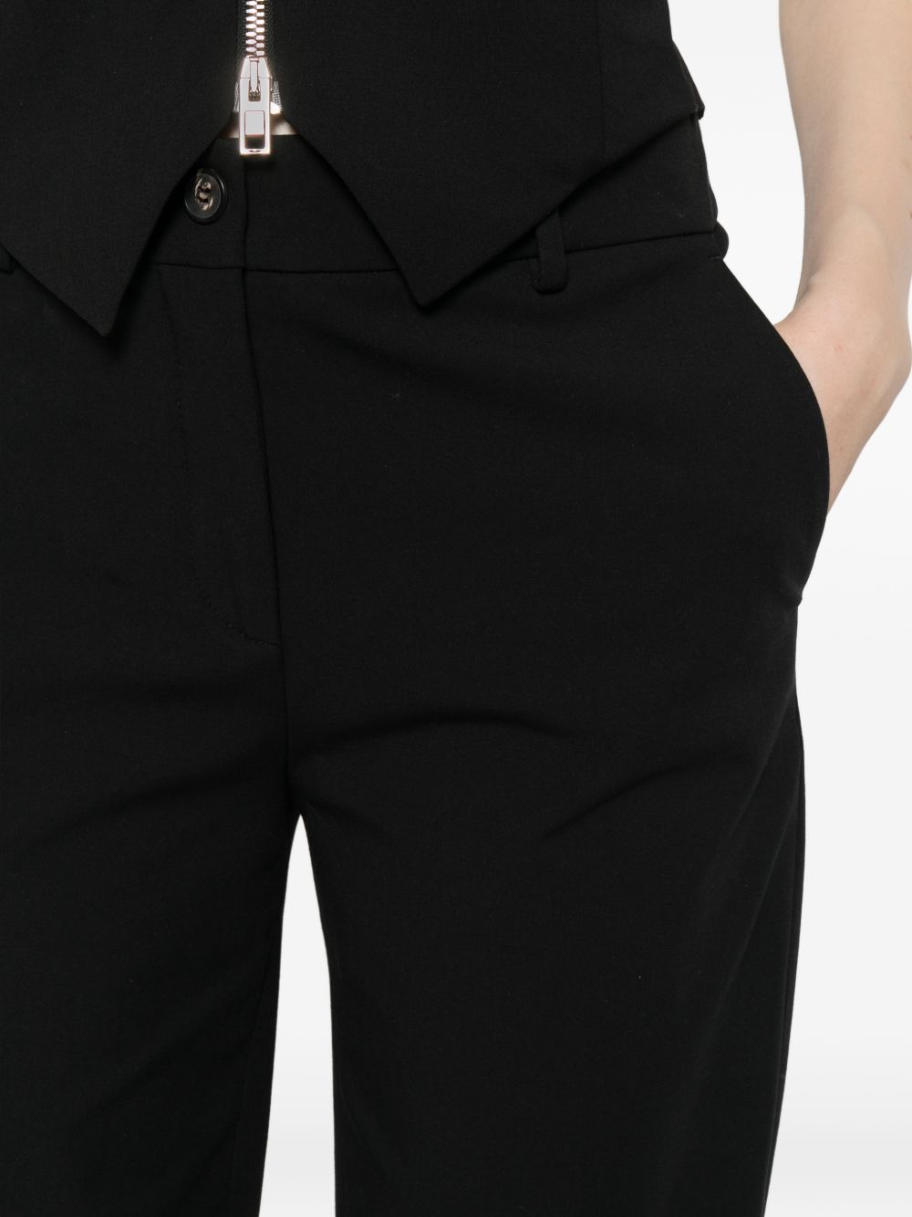 Via Masini 80 Trousers Black Cotton