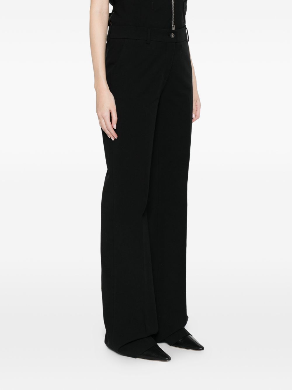 Via Masini 80 Trousers Black Cotton