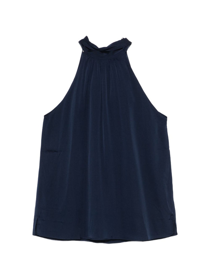 SILK95FIVE Top Blue Silk