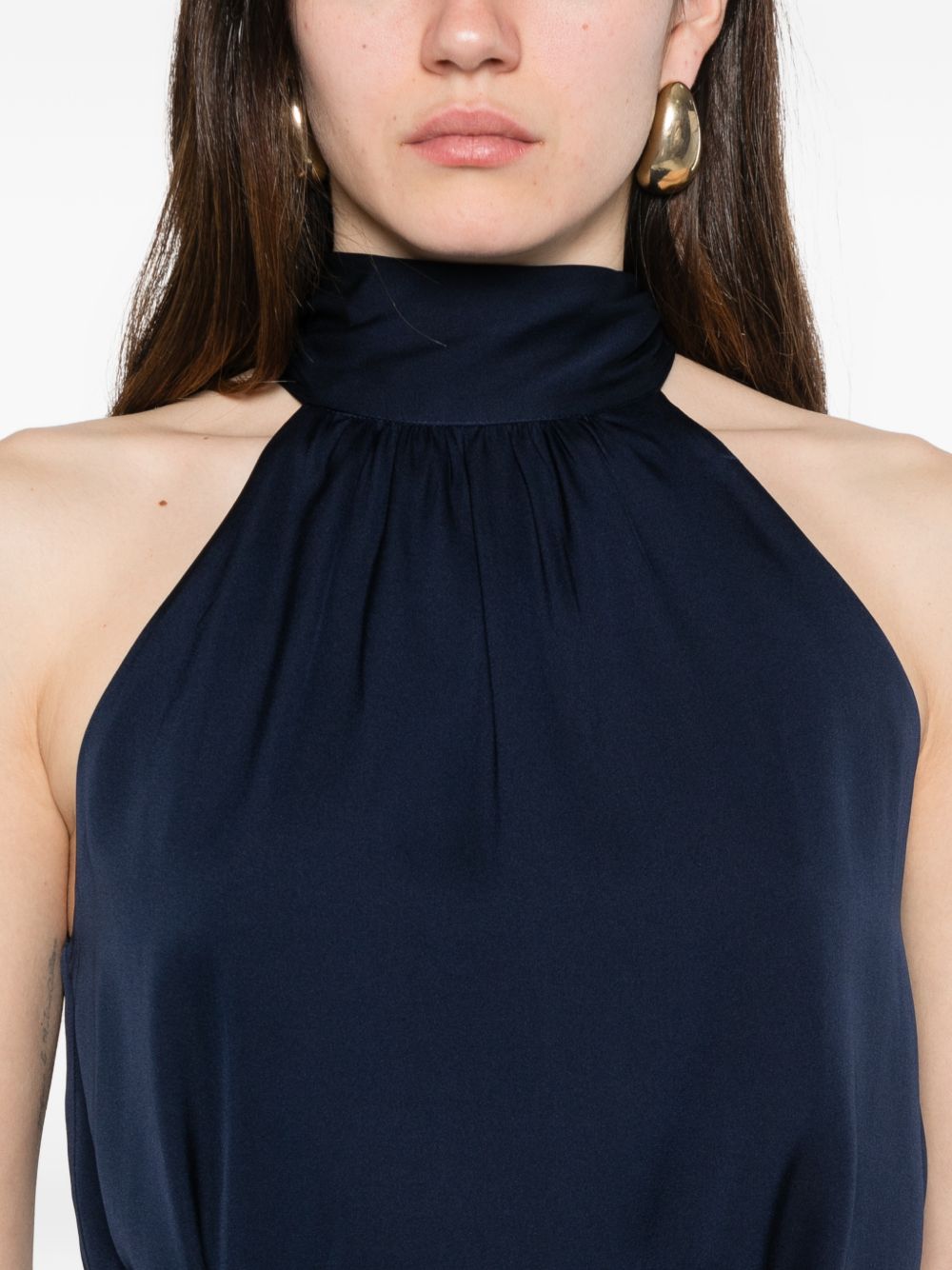 SILK95FIVE Top Blue Silk